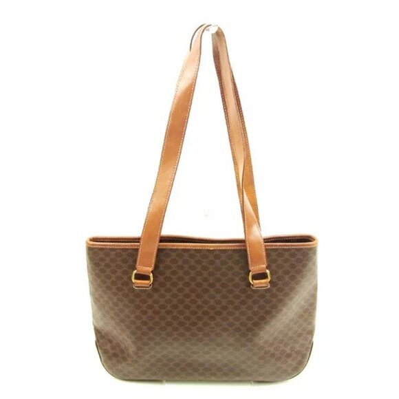 Celine Tote bag Macadam Brown Woman Authentic Used - Picture 1 of 13